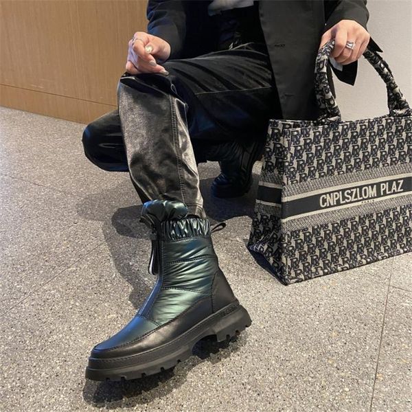 boots winter women 2021 ankle flat front zipper with platform snow plush warm shoes, Black
boots winter women 2021 ankle flat front zipper with platform snow plush warm shoes, Black