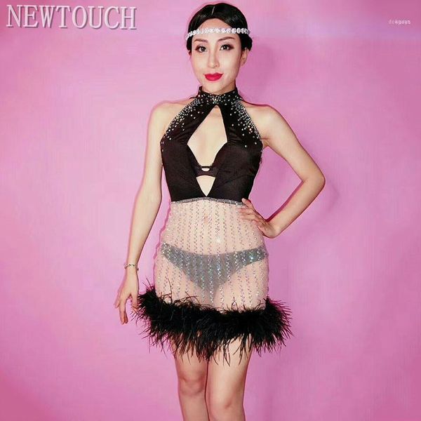 stage wear sparkly rhinestones feather leotard nightclub dance show stretch bodysuit party female singer outfit clothing1, Black;red
stage wear sparkly rhinestones feather leotard nightclub dance show stretch bodysuit party female singer outfit clothing1, Black;red