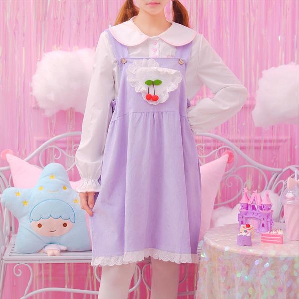 autumn skirts soft sister cute heart cherry violet jumper skirt lolita japanese suspender strap women casual loose jsk, Black
autumn skirts soft sister cute heart cherry violet jumper skirt lolita japanese suspender strap women casual loose jsk, Black