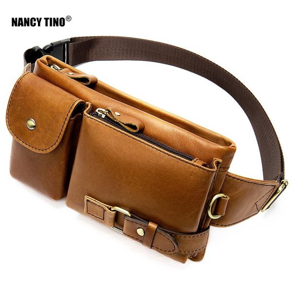 outdoor bags nancy tino laser engrave men's waist bag belt men leather packs male fanny pack money travel bum hip
outdoor bags nancy tino laser engrave men's waist bag belt men leather packs male fanny pack money travel bum hip