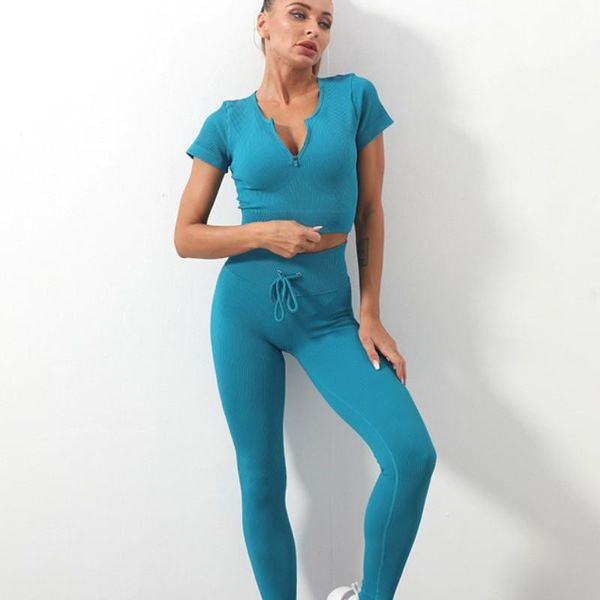 yoga outfit seamless short sleeve set zipper high waist sport suit workout clothes women sportwear running fitness leggings
yoga outfit seamless short sleeve set zipper high waist sport suit workout clothes women sportwear running fitness leggings