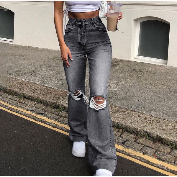 2011Vintage Y2k Blue Ripped Baggy Flare Pants Women High Waist Harajuku Wide Leg Denim Jeans Mom Female Streetwear Harajuku Trousers, Black gray
2011Vintage Y2k Blue Ripped Baggy Flare Pants Women High Waist Harajuku Wide Leg Denim Jeans Mom Female Streetwear Harajuku Trousers, Black gray