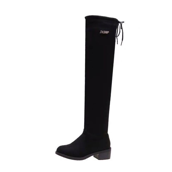 boots women's with thick heel, knee high boots, plush and warm lace up, brand waterproof shoes in autumn 2021, Black
boots women's with thick heel, knee high boots, plush and warm lace up, brand waterproof shoes in autumn 2021, Black