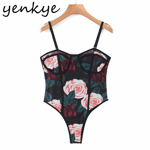vintage floral print mesh bodysuit women sleeveless summer body femme lingerie 210430, Black;white
vintage floral print mesh bodysuit women sleeveless summer body femme lingerie 210430, Black;white