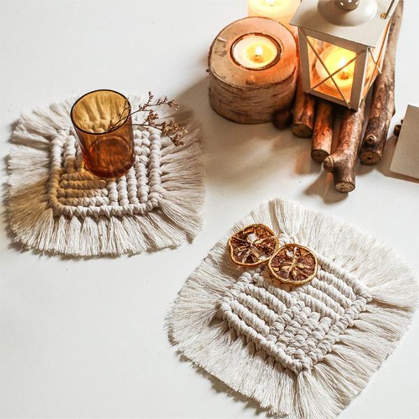 mats & pads bohemia handcrafted cotton braid placemats heat resistant dining table coasters for home decoration kitchen coffee mat
mats & pads bohemia handcrafted cotton braid placemats heat resistant dining table coasters for home decoration kitchen coffee mat
