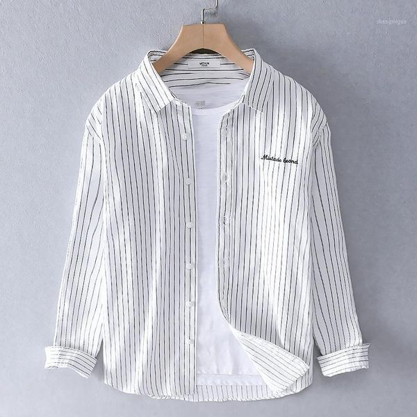 men's dress shirts 2021 striped long sleeve shirt fresh literary model korean pure cotton leisure fashion 9306, White;black
men's dress shirts 2021 striped long sleeve shirt fresh literary model korean pure cotton leisure fashion 9306, White;black