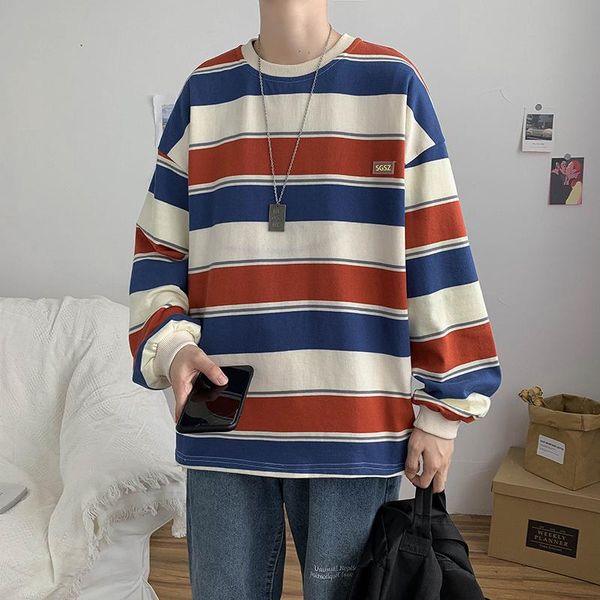 men's hoodies & sweatshirts 2021 high collar pullover striped printing coats bottomed long sleeve cotton streetwear casual m-2xl, Black
men's hoodies & sweatshirts 2021 high collar pullover striped printing coats bottomed long sleeve cotton streetwear casual m-2xl, Black