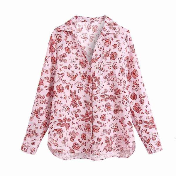 women's blouses & shirts women fashion floral print za summer long female sleeve turn-down collar 2021 casual red linen loose, White
women's blouses & shirts women fashion floral print za summer long female sleeve turn-down collar 2021 casual red linen loose, White
