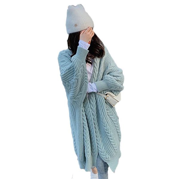 women's knits & tees wsyore retro thick twist sweater coat women autumn and winter loose wild mid-long knitted cardigan jacket female n, White
women's knits & tees wsyore retro thick twist sweater coat women autumn and winter loose wild mid-long knitted cardigan jacket female n, White