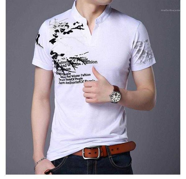 men's t-shirts color stand collar slim letter print male tees fashion mens designer tshirt summer short sleeve tt3t, White;black
men's t-shirts color stand collar slim letter print male tees fashion mens designer tshirt summer short sleeve tt3t, White;black