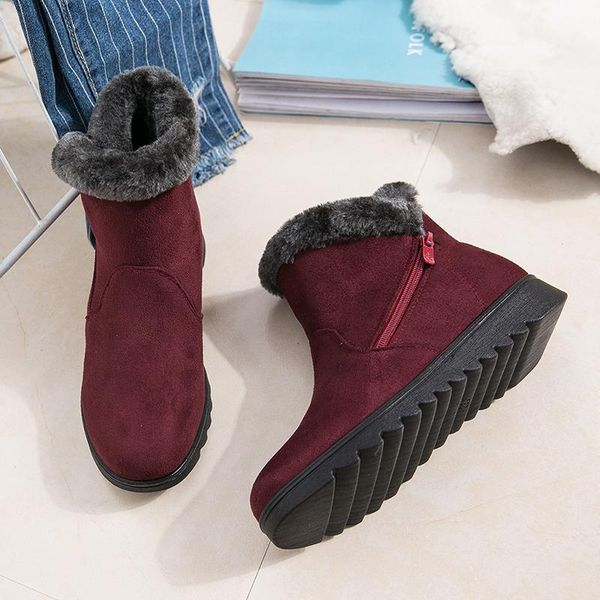 boots 2021 woman shoes winter snow warm ankle platform rubber female footwear lady low heel, Black
boots 2021 woman shoes winter snow warm ankle platform rubber female footwear lady low heel, Black