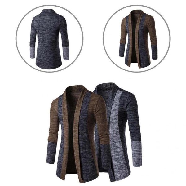 men's sweaters great contrast colors long sleeve sweater coat men all match cardigan, White;black
men's sweaters great contrast colors long sleeve sweater coat men all match cardigan, White;black