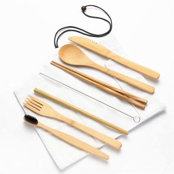 dinnerware sets wooden flatware cutlery set with white cloth bag bamboo straw knives fork spoon chopsticks and toothbrush tool dining
dinnerware sets wooden flatware cutlery set with white cloth bag bamboo straw knives fork spoon chopsticks and toothbrush tool dining