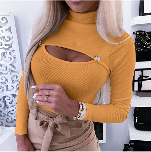 women's t-shirt women bandage ol t shirt long sleeve hollow out slim tee femme ladies turtleneck office lady tshirt streetwear, White
women's t-shirt women bandage ol t shirt long sleeve hollow out slim tee femme ladies turtleneck office lady tshirt streetwear, White