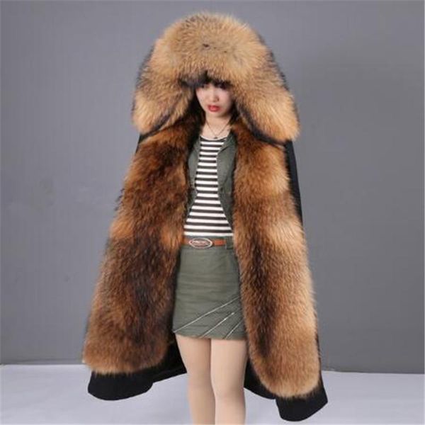 natural real raccoon fur collar coat thick warm waterproof long parka casual winter jacket women's & faux, Black
natural real raccoon fur collar coat thick warm waterproof long parka casual winter jacket women's & faux, Black