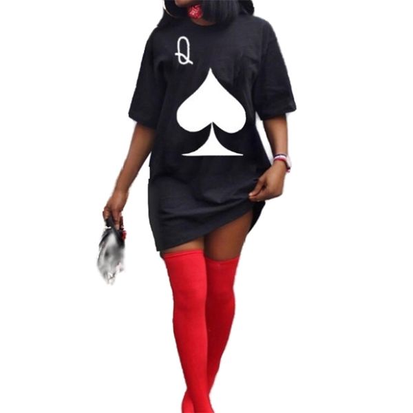 plus size clothing for women summer dresses short sleeve crewneck poker pattern pullovers tshirt dress wholesale dropshipping, Black;gray
plus size clothing for women summer dresses short sleeve crewneck poker pattern pullovers tshirt dress wholesale dropshipping, Black;gray