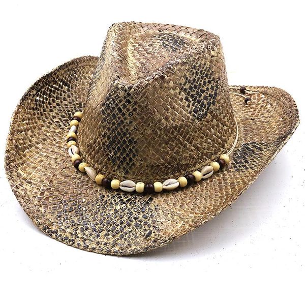 wide brim hats summerwomen mannen straw hollow western cowboy hoed met punk brandsombrero hombre strand cowgirl jazz zonnehoed size 56-58 cm, Blue;gray
wide brim hats summerwomen mannen straw hollow western cowboy hoed met punk brandsombrero hombre strand cowgirl jazz zonnehoed size 56-58 cm, Blue;gray