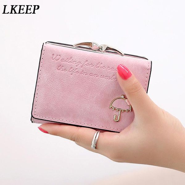 wallets 2021 fashion women pu leather wallet and purses small umbrella decoration ladies short handbag frosted card holder, Red;black
wallets 2021 fashion women pu leather wallet and purses small umbrella decoration ladies short handbag frosted card holder, Red;black