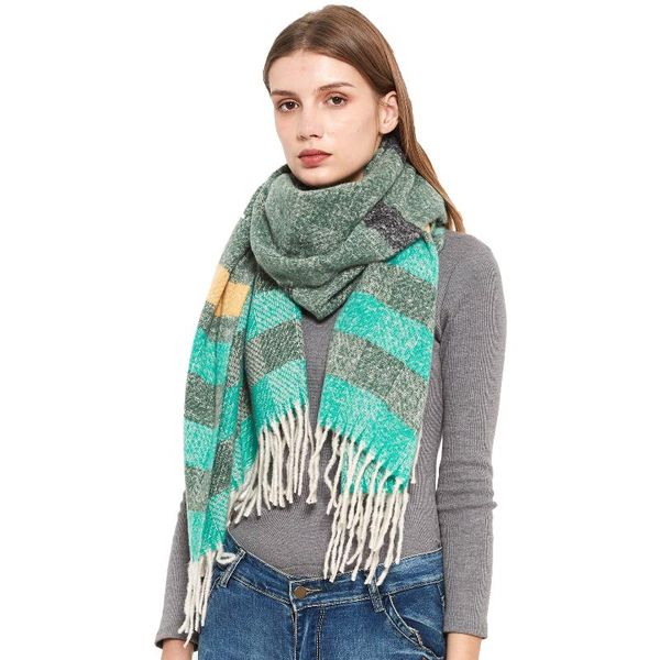 scarves autumn and winter couple's thick large tassel scaf outdoor windproof plaid soft shawl for both man women, Blue;gray
scarves autumn and winter couple's thick large tassel scaf outdoor windproof plaid soft shawl for both man women, Blue;gray