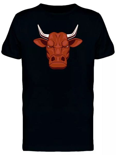 Evil Bull Men's Tee -Image by Shutterstock, White;black