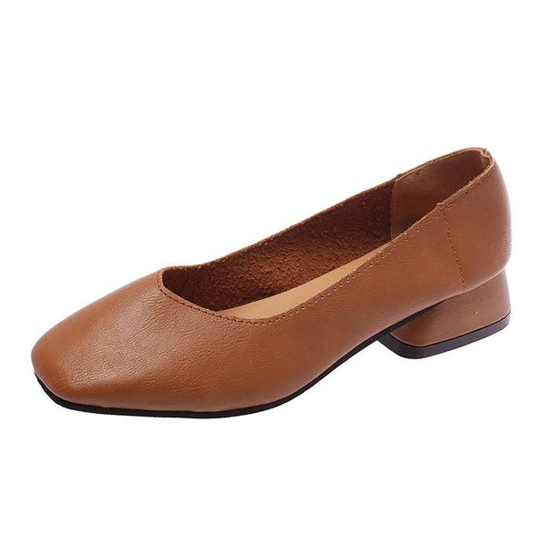 dress shoes 2021 office women pumps high heels party simple square toe shallow woman leather, Black
dress shoes 2021 office women pumps high heels party simple square toe shallow woman leather, Black