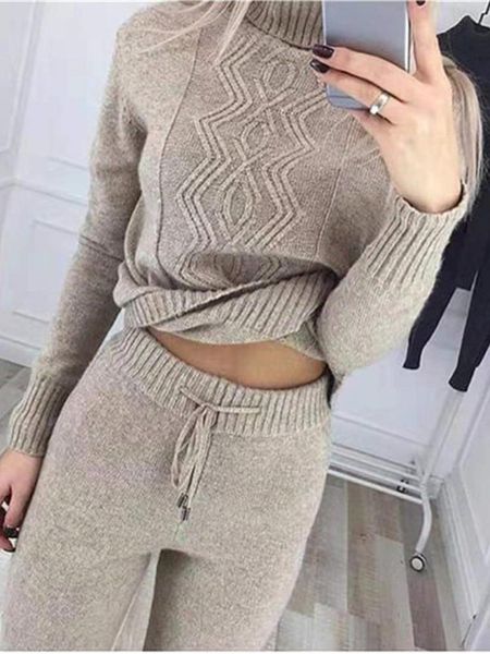 winter women sweater suit and sets knit pants 2pcs tracksuit autumn female knitted trousers+turtleneck jumper clothing women's two pie, White
winter women sweater suit and sets knit pants 2pcs tracksuit autumn female knitted trousers+turtleneck jumper clothing women's two pie, White