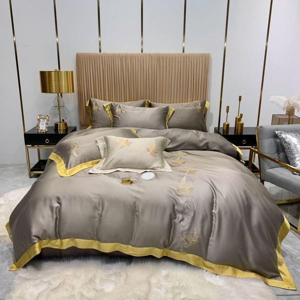 luxury tencel plant embroidery bedding set satin duvet cover bed linen pillowcases home textile king size 4pcs sets
luxury tencel plant embroidery bedding set satin duvet cover bed linen pillowcases home textile king size 4pcs sets