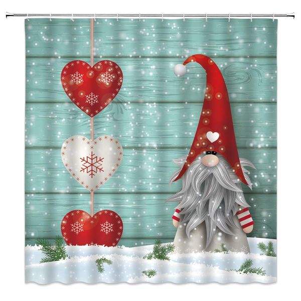 christmas gnomes shower curtain xmas lovely sprite snowman snow red heart pine branches on rustic wood vintage fabric bathroom
christmas gnomes shower curtain xmas lovely sprite snowman snow red heart pine branches on rustic wood vintage fabric bathroom