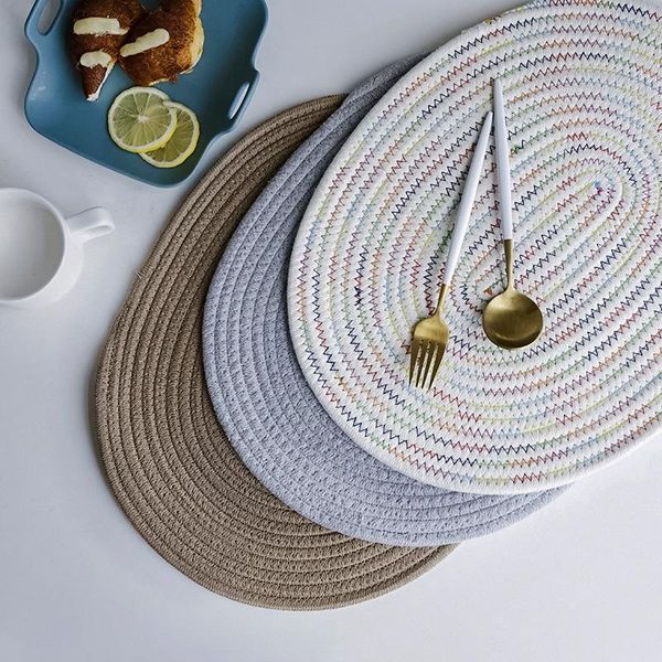 mats & pads simple green oval cotton placemat household tablecloth kitchen heat-resistant thickening tableware table mat non-slip pad
mats & pads simple green oval cotton placemat household tablecloth kitchen heat-resistant thickening tableware table mat non-slip pad