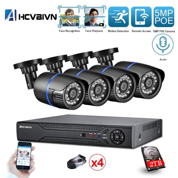 h.265 poe cctv system 4ch 5mp nvr kit 5.0mp audio record ai ip camera ir outdoor waterproof p2p video security surveillance set wireless kit
h.265 poe cctv system 4ch 5mp nvr kit 5.0mp audio record ai ip camera ir outdoor waterproof p2p video security surveillance set wireless kit