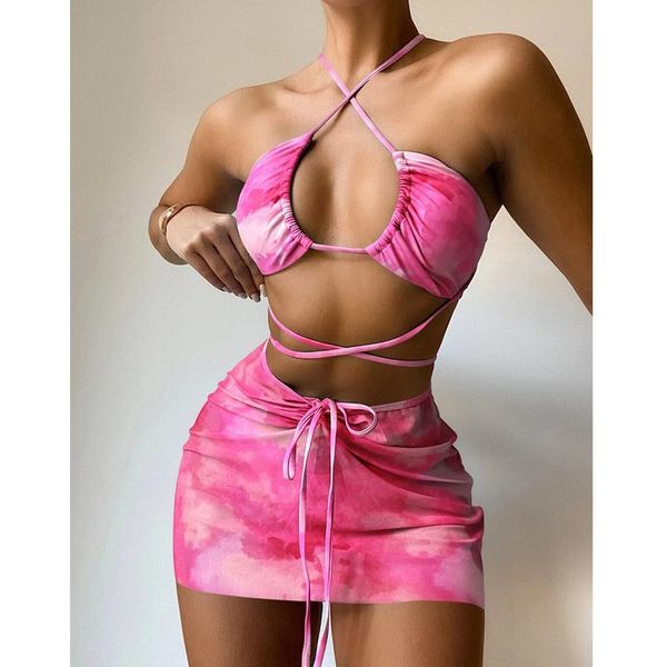 women's swimwear mossha 2021 tie dye bikini set hollow out swimsuit swimming suit pink bandeau 3 piece skirt bathing, White;black
women's swimwear mossha 2021 tie dye bikini set hollow out swimsuit swimming suit pink bandeau 3 piece skirt bathing, White;black