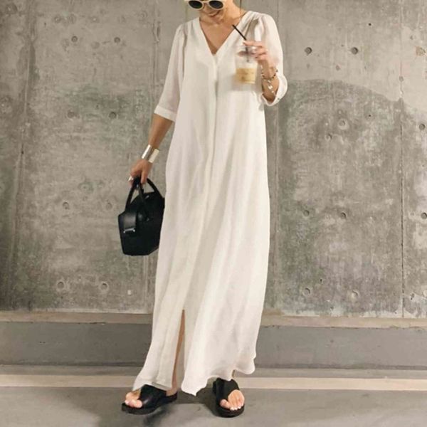 casual dresses dress loose slim long thin v-neck single-breasted half sleeve a-line solid color elegant women spring 3k5h, Black;gray
casual dresses dress loose slim long thin v-neck single-breasted half sleeve a-line solid color elegant women spring 3k5h, Black;gray