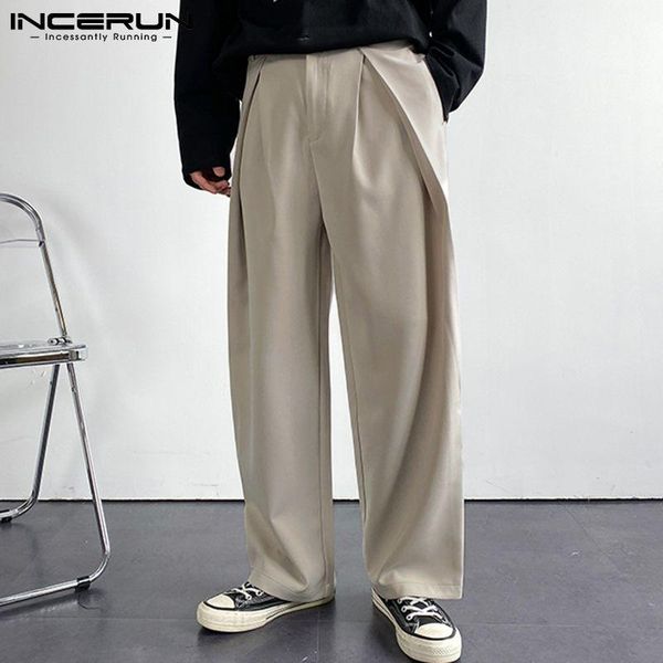 men's pants incerun fashion men joggers solid color streetwear korean casual straight trousers 2021 baggy leisure pantalones hombre, Black
men's pants incerun fashion men joggers solid color streetwear korean casual straight trousers 2021 baggy leisure pantalones hombre, Black