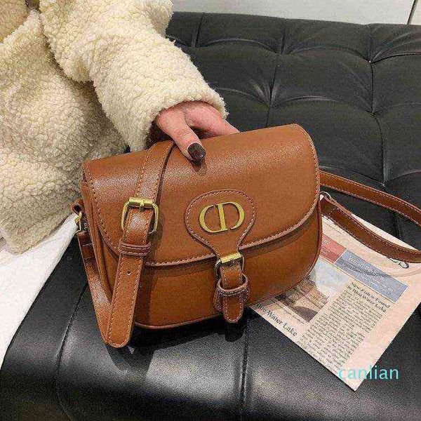 bag women 2021 new saddle bag women's messenger versatile autumn and winter shoulder advanced sense hand hand bags shoulder versatile b