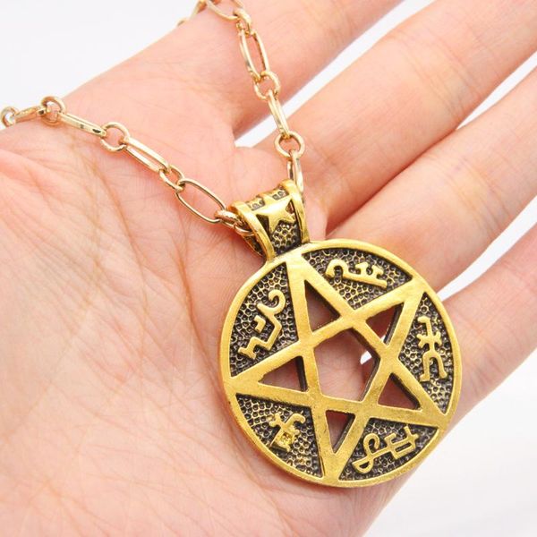 pendant necklaces european and american style domineering pentagram punk constellation alloy necklace access, Silver
pendant necklaces european and american style domineering pentagram punk constellation alloy necklace access, Silver