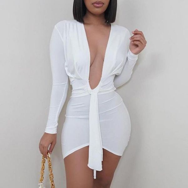 casual dresses fashion lady dress deep v-neck skin-friendly female women long sleeve tight for going out solid mujers, Black;gray
casual dresses fashion lady dress deep v-neck skin-friendly female women long sleeve tight for going out solid mujers, Black;gray