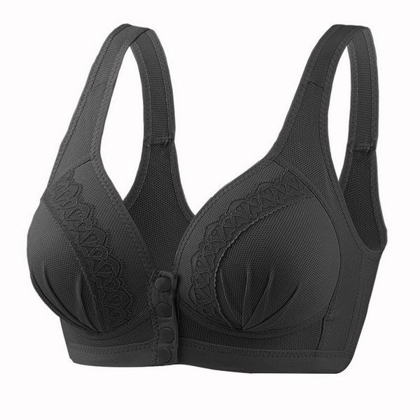 bras 2021 arrival large size front button comfortable gather bra breathable thin section without steel ring women underwear 105, Red;black
bras 2021 arrival large size front button comfortable gather bra breathable thin section without steel ring women underwear 105, Red;black