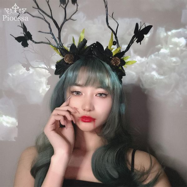 hair clips & barrettes pioessa elk headdress mori headband girl hairband personality dark style sick makeup with black antler, Golden;silver
hair clips & barrettes pioessa elk headdress mori headband girl hairband personality dark style sick makeup with black antler, Golden;silver