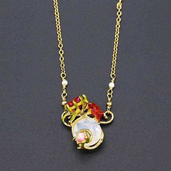 pendant necklaces european beauty fashion trend simple versailles rose short necklace enamel color glaze red flower vine clavicle chain jewe, Silver
pendant necklaces european beauty fashion trend simple versailles rose short necklace enamel color glaze red flower vine clavicle chain jewe, Silver