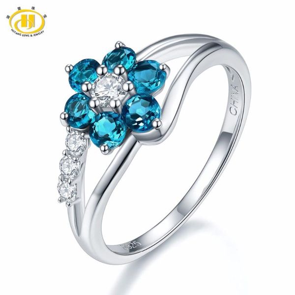hutang natural gemstone london blue z rings solid 925 sterling silver flower ring fine elegant jewelry gift for women cluster, Golden;silver
hutang natural gemstone london blue z rings solid 925 sterling silver flower ring fine elegant jewelry gift for women cluster, Golden;silver