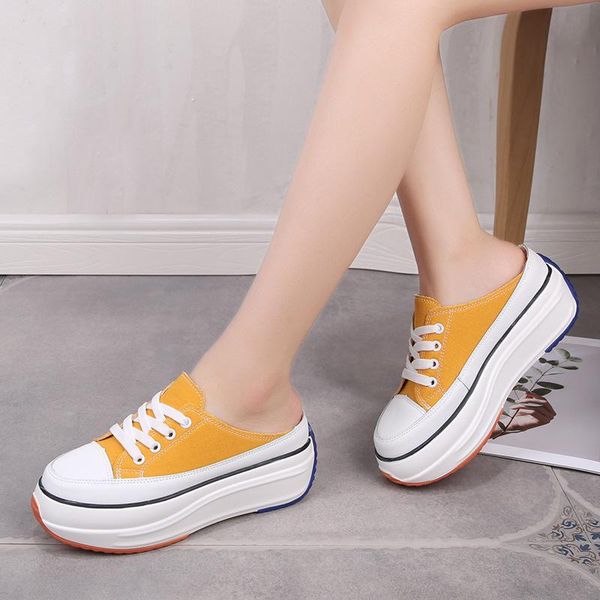 summer semi-drag toe cap without heel thick bottom; canvas fashion women's slippers, Black
summer semi-drag toe cap without heel thick bottom; canvas fashion women's slippers, Black