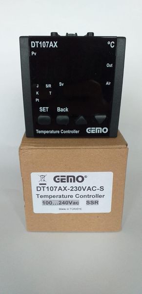smart home control dt107ax-230vac-r gemo auto-tune pid digital temperature controller out output : relay (no + nc), ac250v, 2a
smart home control dt107ax-230vac-r gemo auto-tune pid digital temperature controller out output : relay (no + nc), ac250v, 2a