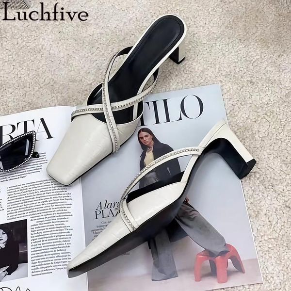 crystal belt slippers women square toe party shoes cross tied high heels outwear runway white leather zapatos de mujer, Black
crystal belt slippers women square toe party shoes cross tied high heels outwear runway white leather zapatos de mujer, Black