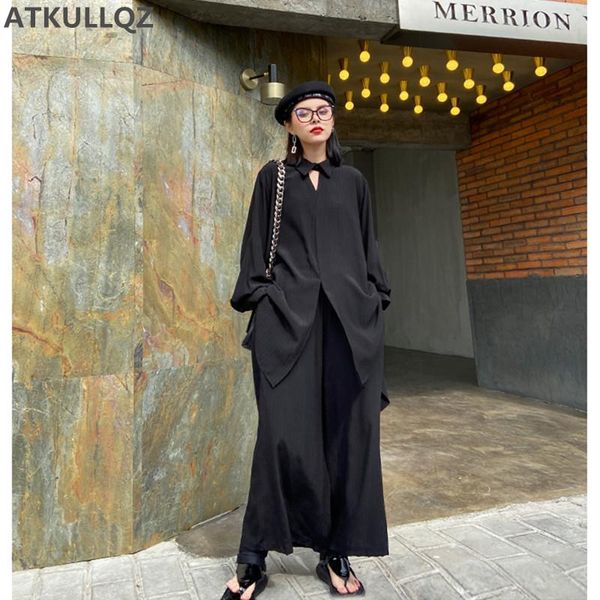 two piece dress lady suit light cooked style large size western long sleeve shirt + black wide leg pants minimalist two-piece, White
two piece dress lady suit light cooked style large size western long sleeve shirt + black wide leg pants minimalist two-piece, White
