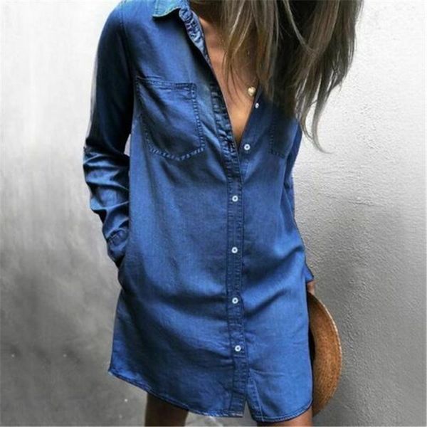 casual dresses women blue denim shirt dress 2021 summer pocket loose office lady fashion t-shirt long sleeve, Black;gray
casual dresses women blue denim shirt dress 2021 summer pocket loose office lady fashion t-shirt long sleeve, Black;gray