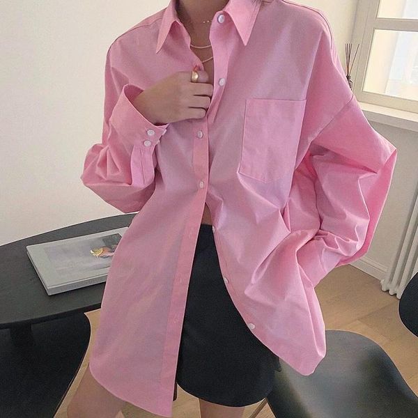 women's blouses & shirts zcsmll green korea chic spring simple basic lapel single-breasted loose casual lantern sleeve mid-length shirt, White
women's blouses & shirts zcsmll green korea chic spring simple basic lapel single-breasted loose casual lantern sleeve mid-length shirt, White