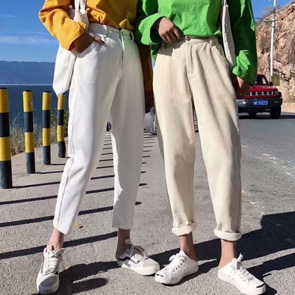 women's pants & capris omikron corduroy harem women casual autumn winter thick trousers pantalon femme taille haute, Black;white
women's pants & capris omikron corduroy harem women casual autumn winter thick trousers pantalon femme taille haute, Black;white