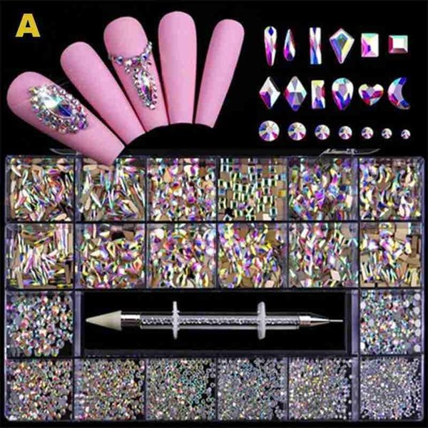 mix bling ab rhinestone nail art decoration 16 shape size kit flatback small set diamond q2x8 decorations, Silver;gold
mix bling ab rhinestone nail art decoration 16 shape size kit flatback small set diamond q2x8 decorations, Silver;gold