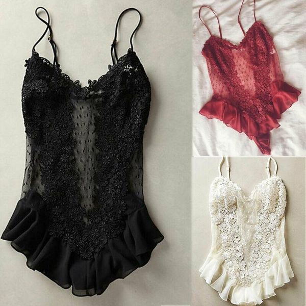 body mechanics clothing 2021 summer women sleeveless lace bodysuit ruffle one piece nightgown sleepwear, Black
body mechanics clothing 2021 summer women sleeveless lace bodysuit ruffle one piece nightgown sleepwear, Black