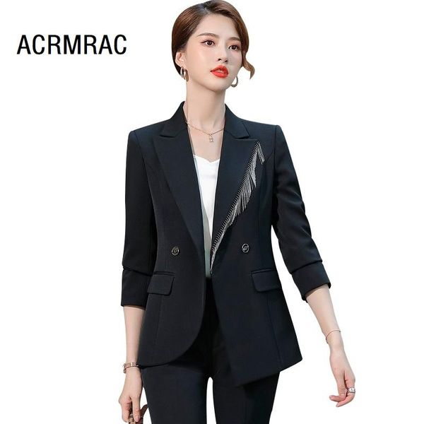 women suits spring blazers pants office lady formal work clothes woman set 2260 women's two piece, White
women suits spring blazers pants office lady formal work clothes woman set 2260 women's two piece, White